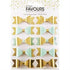 AussieSuperStore Art & Craft Essentials Mint / Gold Foil Favours Paper Bows (in 2 colors) Favours Paper Bows (in 2 colors) | Craft Party Scrapbooking Embellishment Decoration 9323823194123 FAV17017